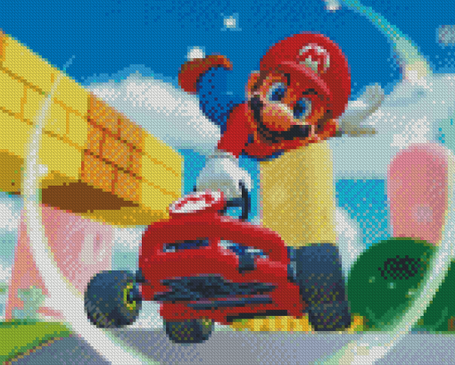 Mario Kart Diamond Painting