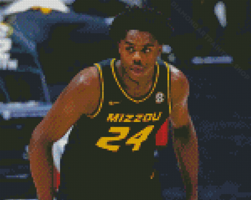 Missouri Tigers Basketball Player Diamond Painting