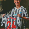 Newcastle United Player Miguel Almiron Diamond Painting