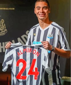 Newcastle United Player Miguel Almiron Diamond Painting