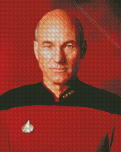 Aesthetic Captain Picard Diamond Painting