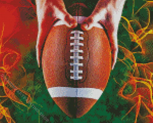 Cool American Football Abstract Diamond Painting