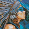 Native Lady Art Diamond Painting