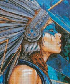 Native Lady Art Diamond Painting