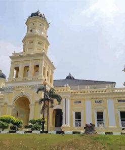 Abu Bakar Mosque Johor Bahru Diamond Painting