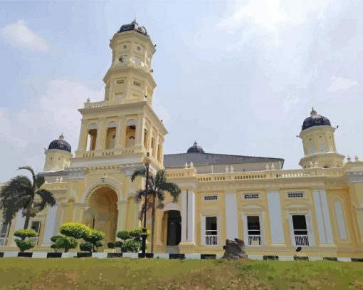 Abu Bakar Mosque Johor Bahru Diamond Painting