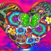 Aesthetic Flowers Heart Diamond Painting