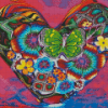 Aesthetic Flowers Heart Diamond Painting