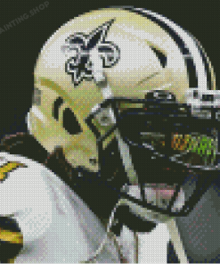 Alvin Kamara With Helmet Diamond Painting