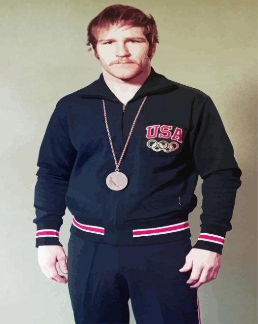 American Wrestler Dan Gable Diamond Painting