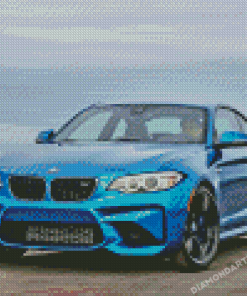 BMW Blue Metallic Car Diamond Painting