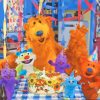 Bear In The Big Blue House Diamond Painting