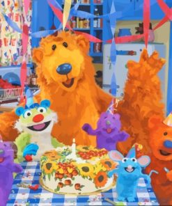 Bear In The Big Blue House Diamond Painting