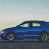 Blue 2022 Golf R Car Diamond Painting