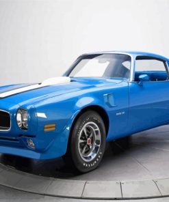 Blue Firebird 1970 Diamond Painting