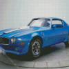 Blue Firebird 1970 Diamond Painting