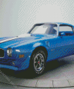 Blue Firebird 1970 Diamond Painting