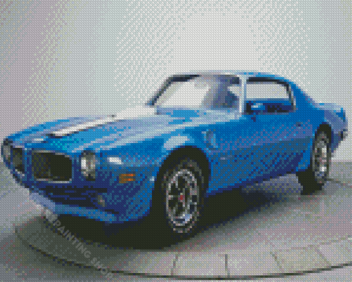 Blue Firebird 1970 Diamond Painting