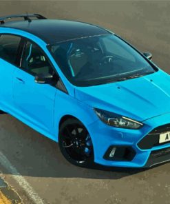 Blue Ford Focus RS Diamond Painting