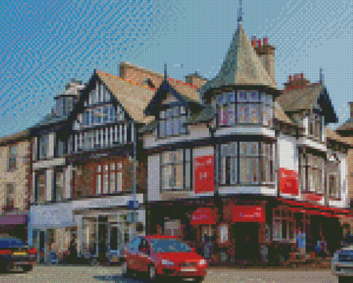 Bowness On Windermere Town Streets Diamond Painting