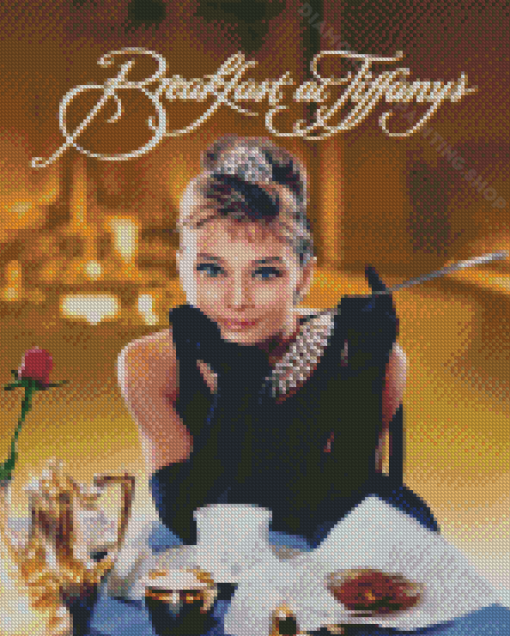 Breakfast At Tiffany Movie Poster Diamond Painting