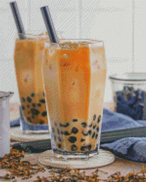 Bubble Tea Cups Diamond Painting