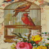 Caged Birds Diamond Painting