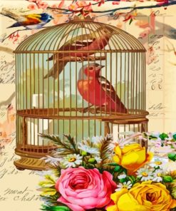 Caged Birds Diamond Painting