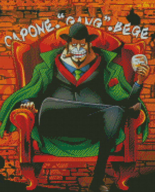 Capone Bege One Piece Anime Diamond Painting