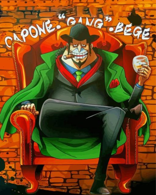 Capone Bege One Piece Anime Diamond Painting