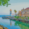 Cascais Town Lighthouse Diamond Painting