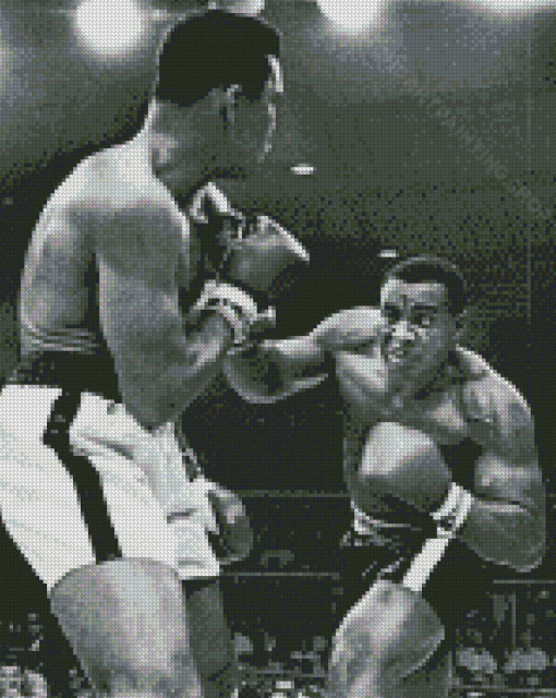 Cassius Clay Vs Sonny Liston Diamond Painting