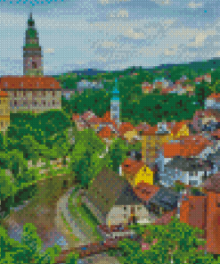 Cesky Krumlov Czech Republic City Diamond Painting