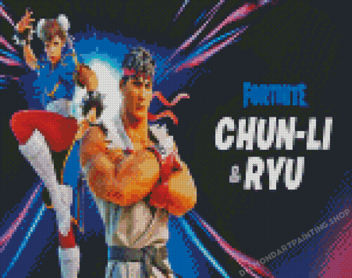 Chun Li And Ryu Diamond Painting