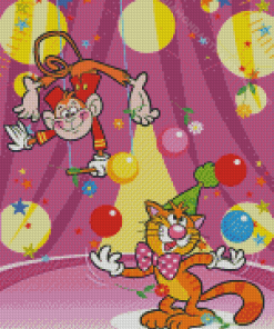 Circus Monkey Swinging Diamond Painting