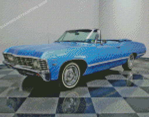 Classic 67 Chevy Impala Car Diamond Painting