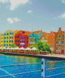 Colorful Houses In Curacao Diamond Painting