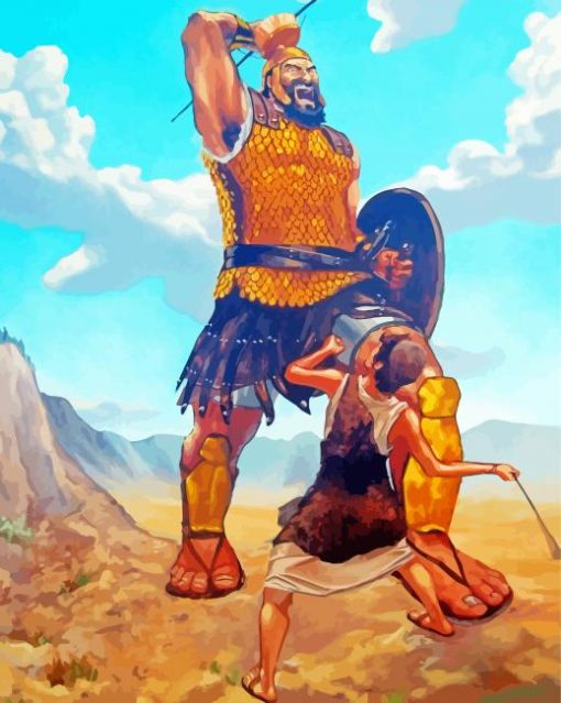 David And Goliath Diamond Painting