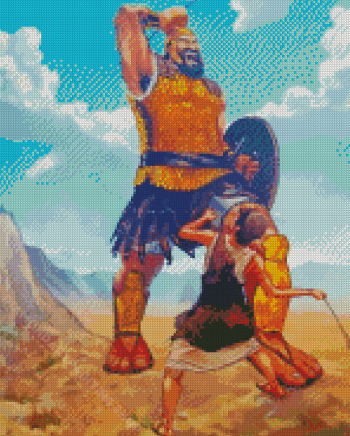 David And Goliath Diamond Painting