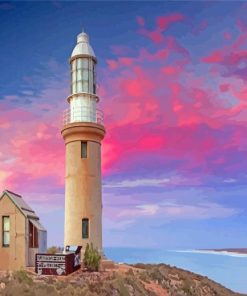 Exmouth Lighthouse Sunset Diamond Painting