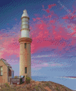 Exmouth Lighthouse Sunset Diamond Painting