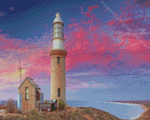 Exmouth Lighthouse Sunset Diamond Painting