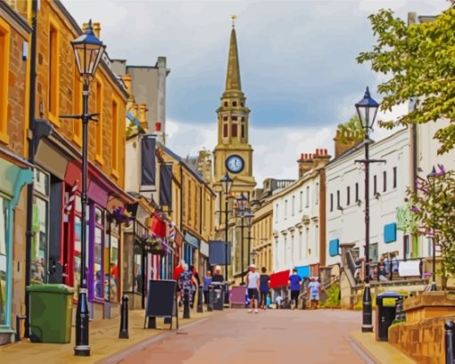 Falkirk Town Scotland Diamond Painting