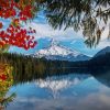 Fall Mt Hood Lost Lake Diamond Painting