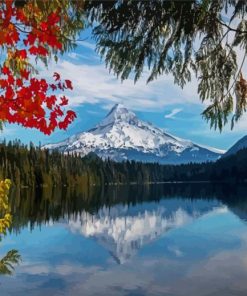 Fall Mt Hood Lost Lake Diamond Painting