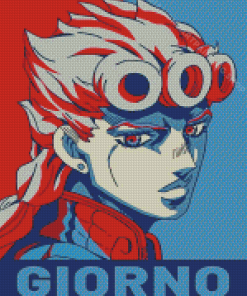 Giorno Giovanna Illustration Poster Diamond Painting