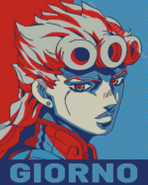 Giorno Giovanna Illustration Poster Diamond Painting