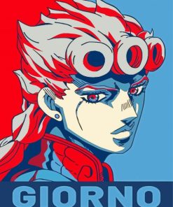 Giorno Giovanna Illustration Poster Diamond Painting