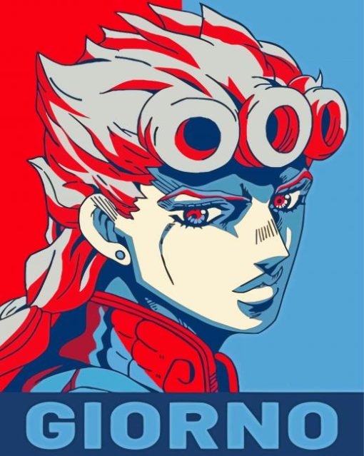 Giorno Giovanna Illustration Poster Diamond Painting