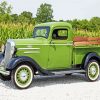 Green 1936 Chevrolet Truck Diamond Painting